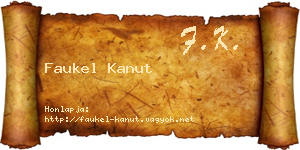 Faukel Kanut névjegykártya